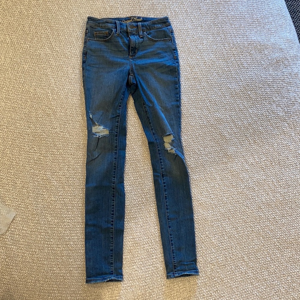 Universal Thread High Rise Distressed Skinny Jean
